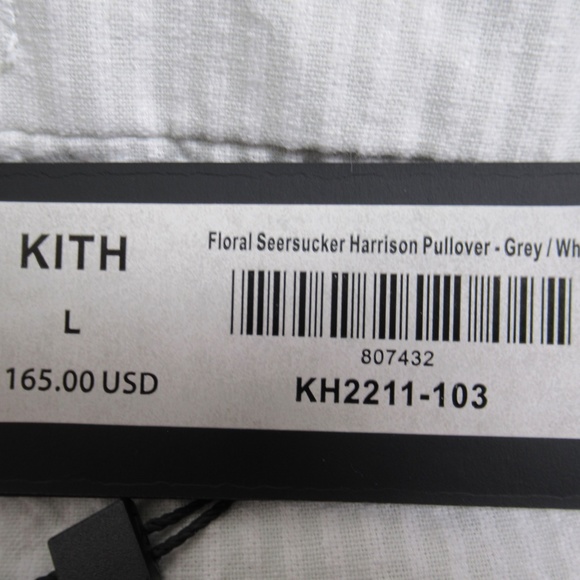 Kith White and Blue Floral Sweater/Hoodie - Picture 8 of 12